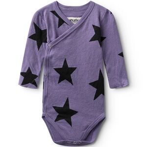 Soft Star Envelope Onesie - Mauve Mist